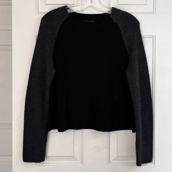 SOLD 💟 Eileen Fisher Merino Rib Box-Top Knit Regenerative Wool Sweater Size XS - Picture 4 of 12
